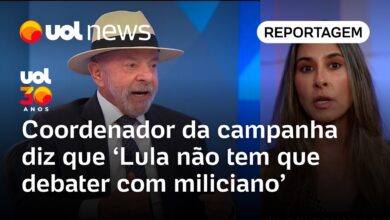 Campanha de Lula descarta participação do presidente em debate com miliciano na Globo