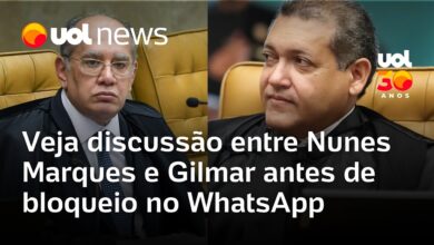 Conflito entre ministros do STF: Nunes Marques bloqueia Gilmar Mendes no WhatsApp após troca de mensagens