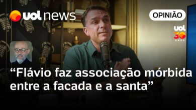 Flávio Bolsonaro relaciona facada sofrida a Nossa Senhora Aparecida em entrevista a podcast católico