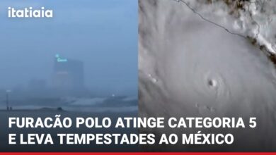 Furacão Polo atinge categoria 5 e provoca tempestades na costa do México