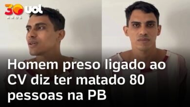Homem preso na Paraíba diz ter matado 80 pessoas e é ligado ao Comando Vermelho