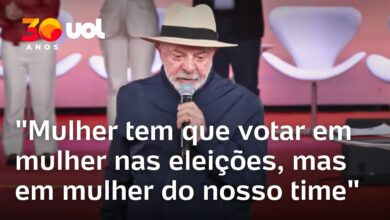 Lula faz discurso contra feminicídio e incentiva voto em candidatas mulheres em Santa Catarina