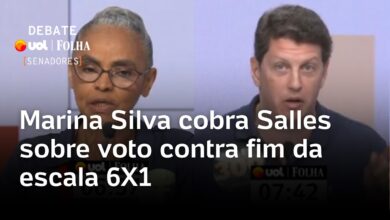 Marina Silva questiona Ricardo Salles sobre voto contra fim da escala 6×1 em debate ao Senado