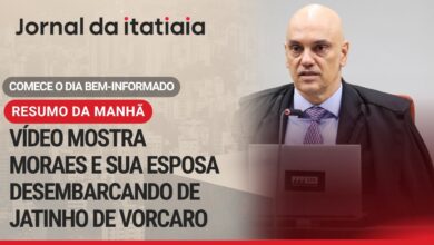 Ministro Alexandre de Moraes é filmado desembarcando de jatinho particular do empresário Daniel Vorcaro