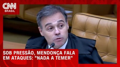 Ministro André Mendonça responde a ataques e afirma não temer represálias