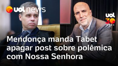 Ministro do TSE André Mendonça determina retirada de postagem de Antonio Tabet sobre polêmica envolvendo Flávio Bolsonaro e Nossa Senhora