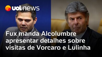Ministro Luiz Fux determina que Davi Alcolumbre informe sobre visitas de Lulinha, Vorcaro e esposa de Moraes ao Senado
