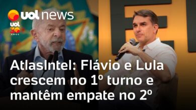 Pesquisa AtlasIntel revela crescimento de Lula e Flávio Bolsonaro no 1º turno e empate técnico no 2º turno