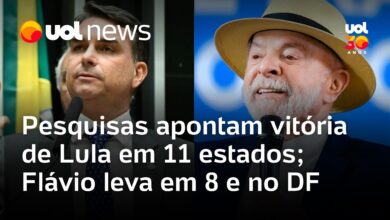 Pesquisas indicam Lula líder em 11 estados; Flávio Bolsonaro vence em 8 e no Distrito Federal
