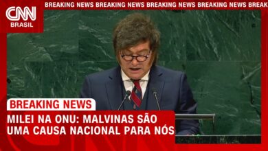 Presidente da Argentina Javier Milei reafirma soberania sobre as Ilhas Malvinas na ONU