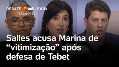 Ricardo Salles critica ‘vitimização’ de Marina Silva em defesa de Simone Tebet no debate ao Senado