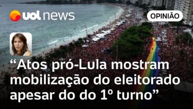 Ato pró-Lula em Copacabana revela mobilização do eleitor apesar do 1º turno