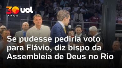 Bispo Samuel Ferreira declara apoio a Flávio Bolsonaro em evento evangélico no Rio