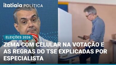 Ex-governador Romeu Zema vota com celular na mão e especialista analisa possíveis implicações legais