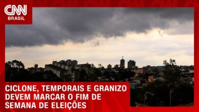 Fim de semana das eleições terá ciclone, temporais e granizo em várias regiões do Brasil