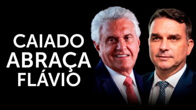 Flávio Bolsonaro anuncia aliança com Caiado para o segundo turno das eleições de 2026