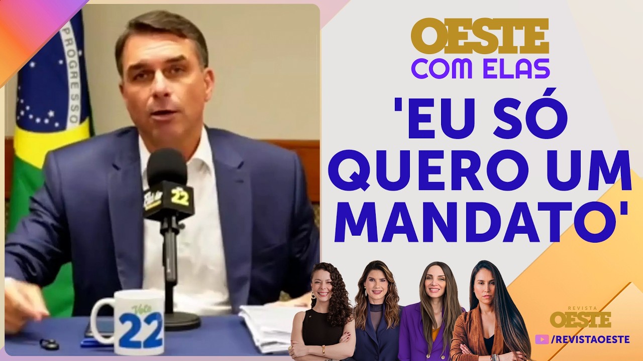 Flávio Bolsonaro desafia Lula para debate e reafirma compromisso contra reeleição