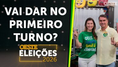 Flávio Bolsonaro e bancada debatem possibilidade de vitória já no primeiro turno e recomendam cautela