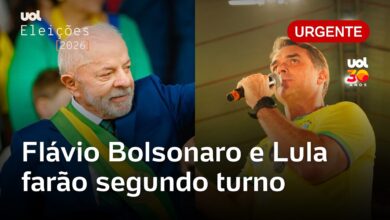 Flávio Bolsonaro e Lula avançam para o segundo turno das eleições presidenciais de 2026