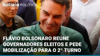 Flávio Bolsonaro reúne governadores eleitos para mobilização no 2º turno