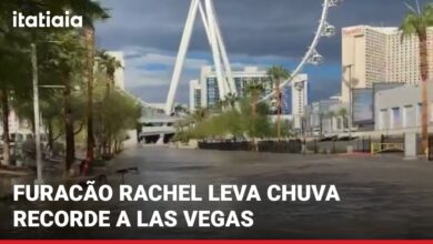 Furacão Rachel provoca enchentes históricas em Las Vegas com chuvas recordes