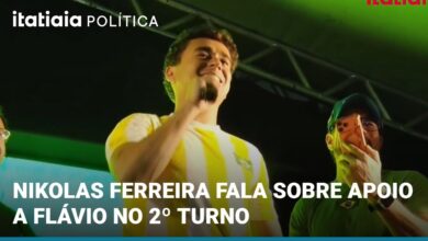 Nikolas Ferreira declara apoio a Flávio Bolsonaro no segundo turno das eleições