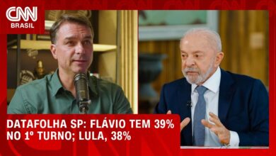 Pesquisa Datafolha indica empate técnico entre Flávio Bolsonaro e Lula em São Paulo no 1º turno