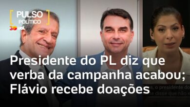 Presidente do PL afirma que verba da campanha de Flávio Bolsonaro terminou e solicita doações para o segundo turno