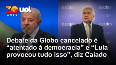 Ronaldo Caiado classifica cancelamento de debate da Globo como ‘atentado à democracia’ e culpa Lula