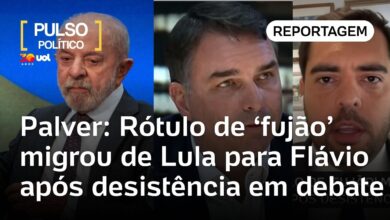 Rótulo de ‘fujão’ migra de Lula para Flávio Bolsonaro após desistência em debate, aponta Palver
