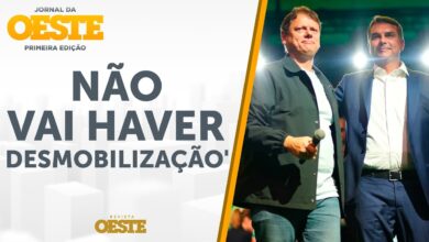Tarcísio de Freitas anuncia campanha intensa para apoiar Flávio Bolsonaro no segundo turno
